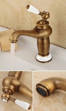 Fause Rustik Lavabo Bataryası Vintage Antik Eskitme KLB100-A