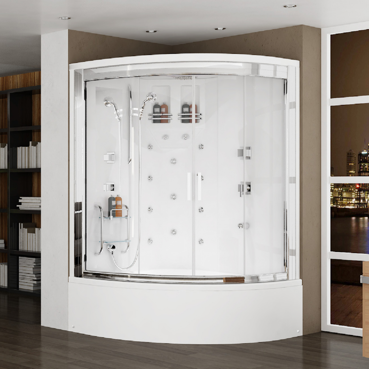 S'tina Compact Sistem Oval Küvet Duşakabin
