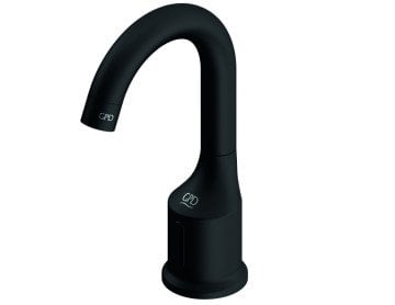 GPD Fotoselli Tek Su Girişli Lavabo Bataryası Siyah FLB11-S-2