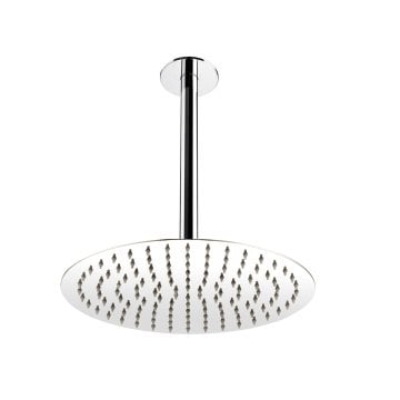 Fause Ankastre Duş Başlığı Borulu Oval Slim Metal Ø30 cm Tavandan