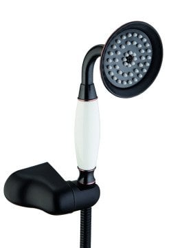 GPD Askılı Duş Takımı Siyah Beyaz Retro DST29-O