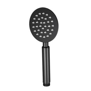 Fause El Duş Başlığı 304 Çelik Metal Oval Siyah KE103-B