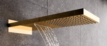 Fause Ankastre Comfort Panel Şelale Duş Seti Altın Gold FAU111-G