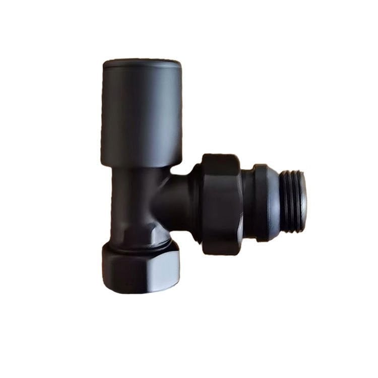 Fause Radyatör Havlupan Vanası Köşe Tip 1/2'' Siyah KVN101-B