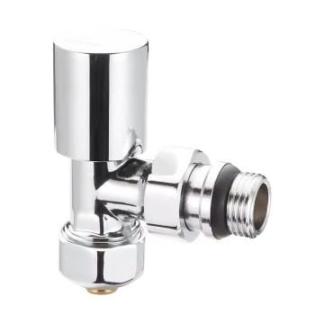 Fause Radyatör Havlupan Vanası Köşe Tip Pex(16*2mm) Krom KVN102