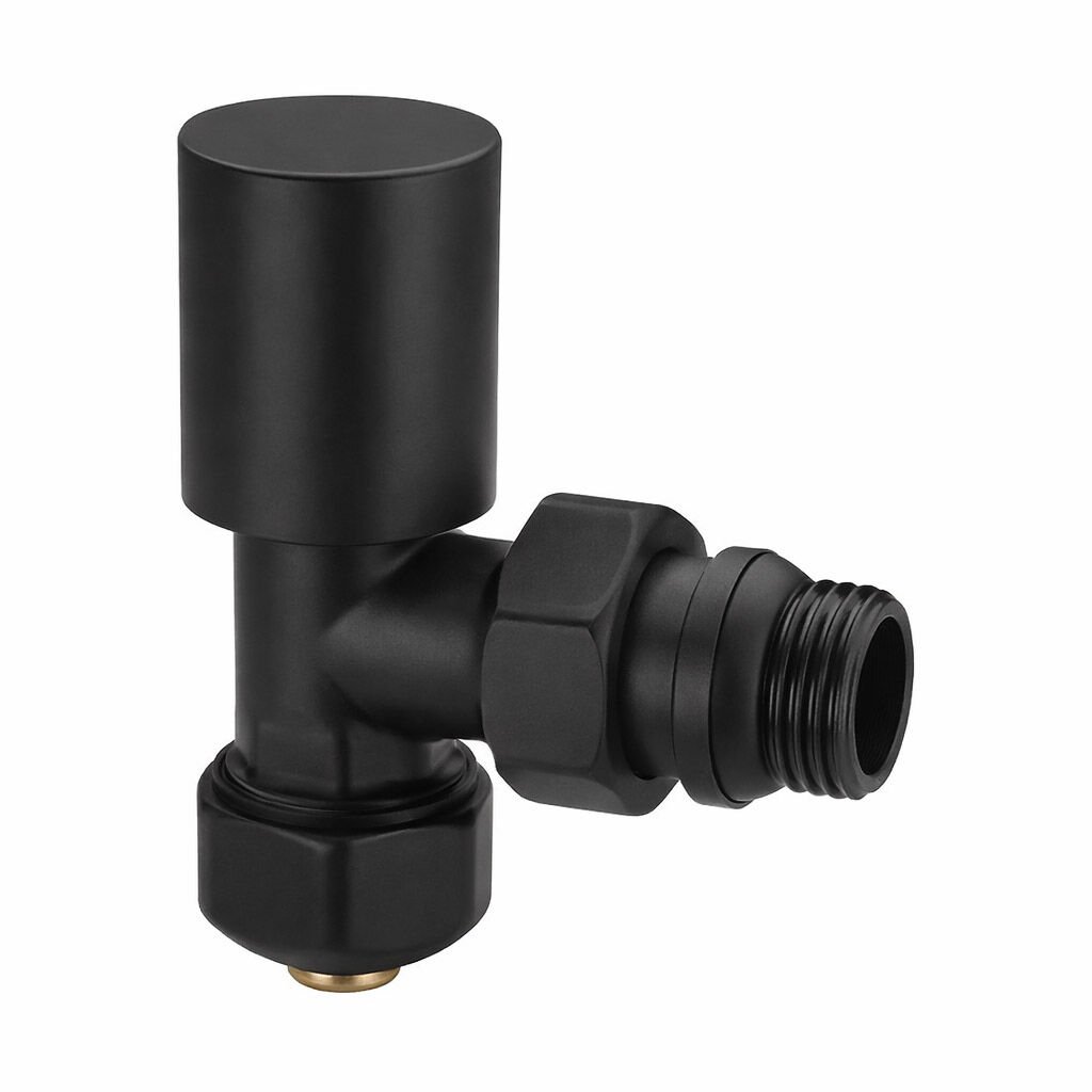 Fause Radyatör Havlupan Vanası Köşe Tip Pex(16*2mm) Siyah KVN102-B