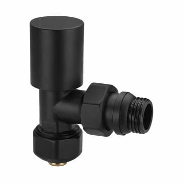 Fause Radyatör Havlupan Vanası Köşe Tip Pex(16*2mm) Siyah KVN102-B